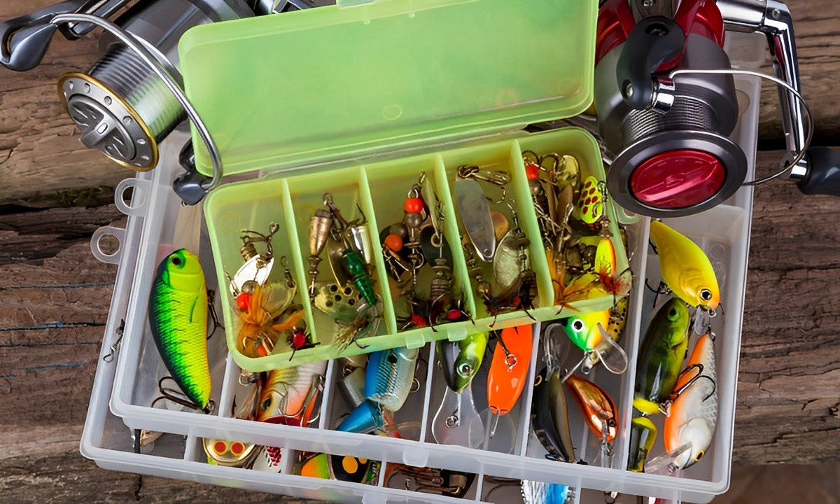 hunting tackle box Fishing Box, 4 Layers Fishing Box, Tackle Boxes, Quick-Access Top Storage with Lid for Fishing Gear and Accessories,Greyby KUKLIPJIM : Sports & Outdoors For anglers Gonex Waterproof Tackle Boxes |