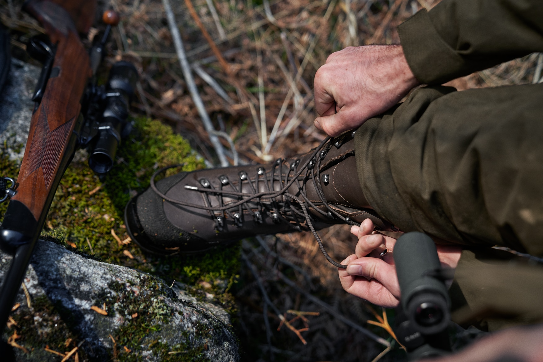 Leather Hunting Shoes Boots