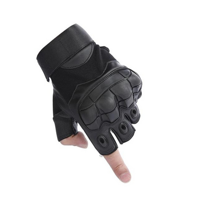 Outdoor gloves with half-finger design