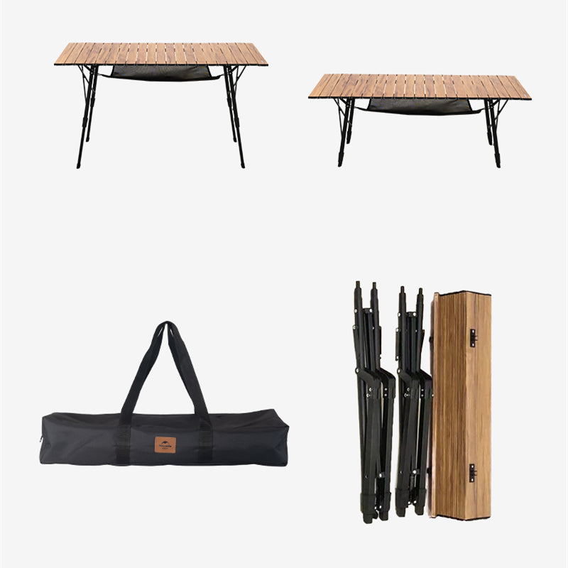 Naturehike Wood Grain Telescopic Foldable Picnic Table MW03 - HUNTING CASE