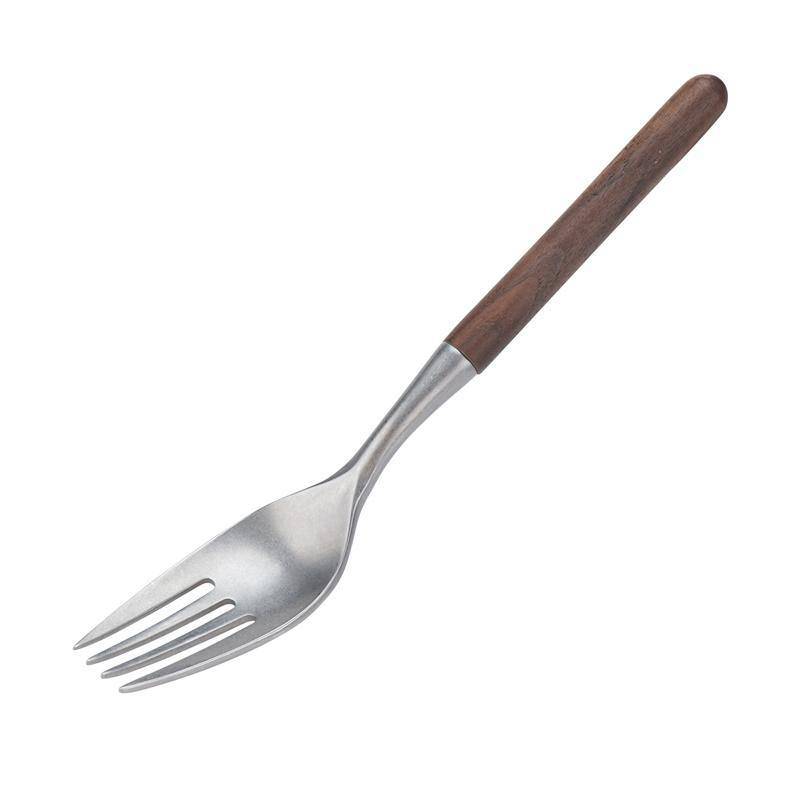 Naturehike Outdoor Stainless Steel Wooden Knife Fork Spoon Dinnerware Set - HUNTING CASE