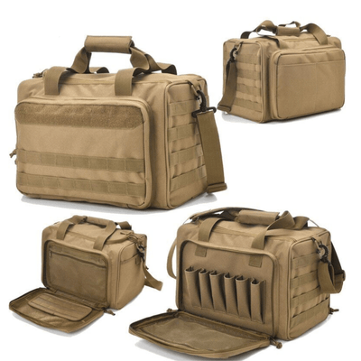 Tactical range bag for guns with deluxe features