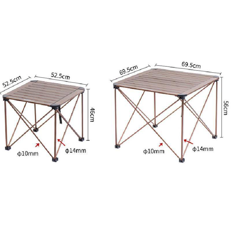 Aluminum Alloy Folding Camping Table - HUNTING CASE