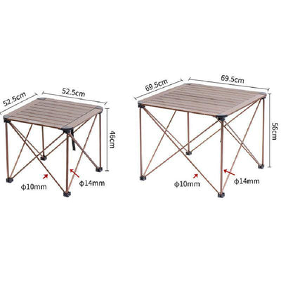 Aluminum Alloy Folding Camping Table - HUNTING CASE