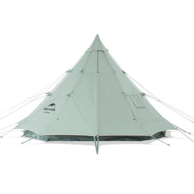 BRIGHTEN 12.3 Pyramid 4 People Cotton Glamping Tent - HUNTING CASE