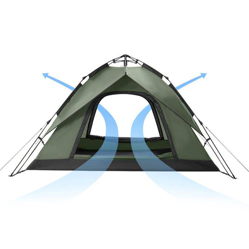 Convenient Camping: 3-4 People Pop-up Tent