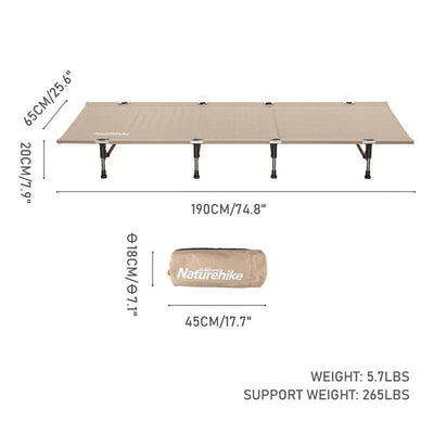 Naturehike  Outdoor Folding Camp Bed - HUNTING CASE