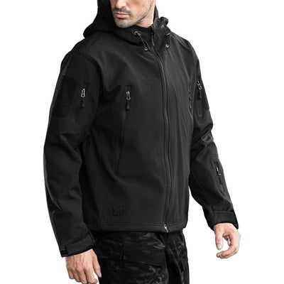 Water-resistant softshell hiking jacket