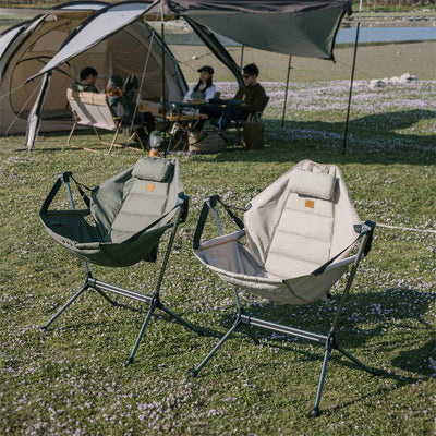 Foldable Rocking Camping Chair - HUNTING CASE