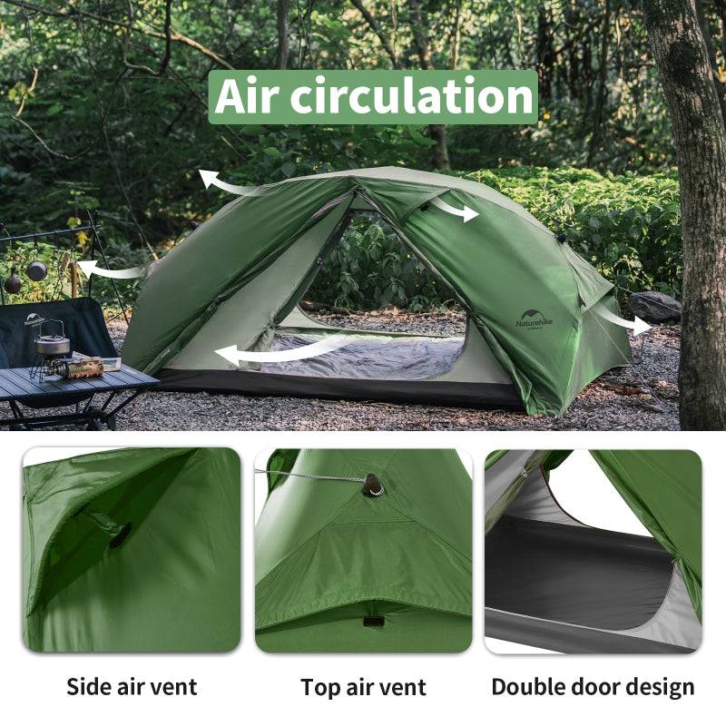 Naturehike Canyon 2 Person Pop Up Tent - HUNTING CASE