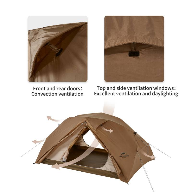 Naturehike Canyon 2 Person Pop Up Tent - HUNTING CASE