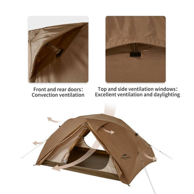 Naturehike Canyon 2 Person Pop Up Tent - HUNTING CASE