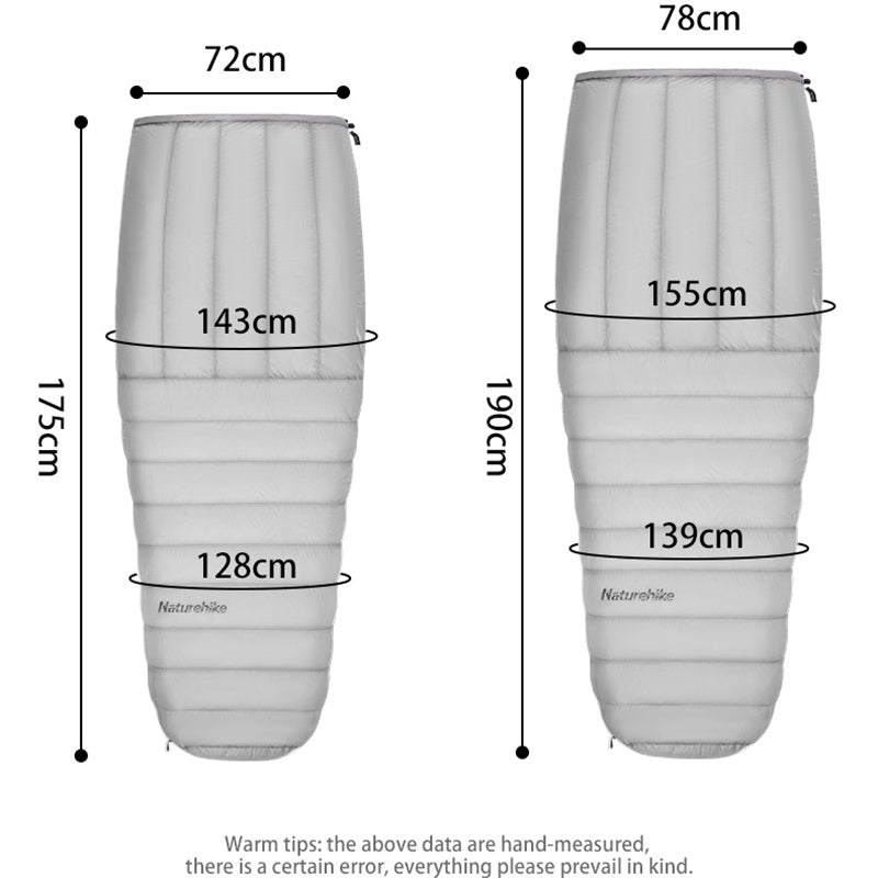 Featherlight and Insulated - Naturehike Quilt Ultralight Sleeping Bag - HUNTING CASE