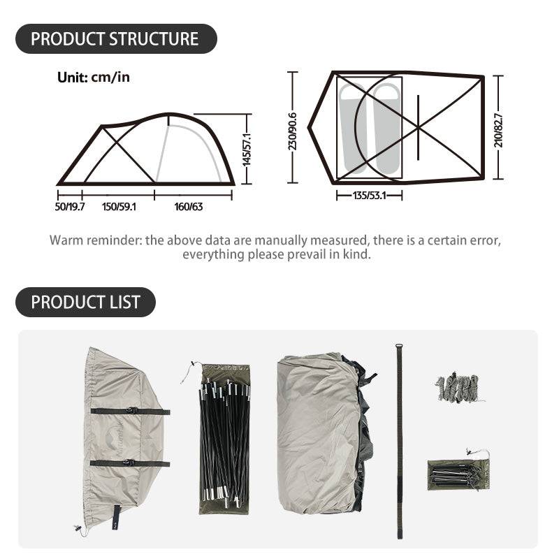 Mountain Peak Hot Tent One-Bedroom One Living Room - HUNTING CASE