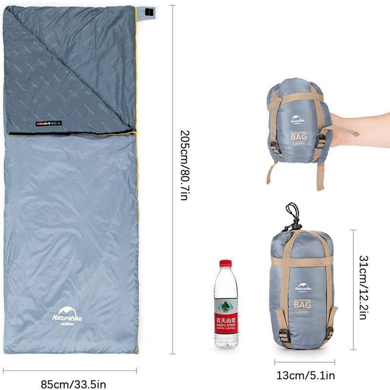 Lightweight Summer Sleeping Bag LW180 - HUNTING CASE