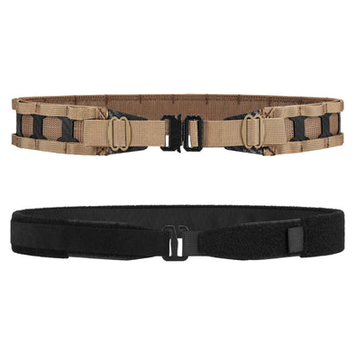 Tactical combat belt with quick-release buckle