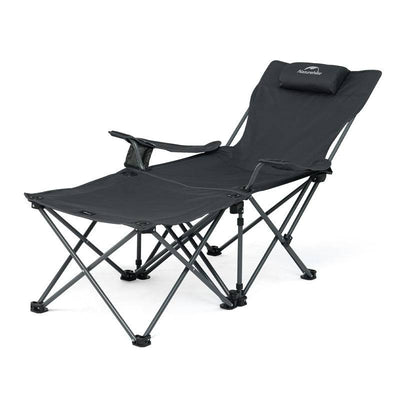 Naturehike 2-in-1 Foldable Reclining Chair with Attached Table - HUNTING CASE