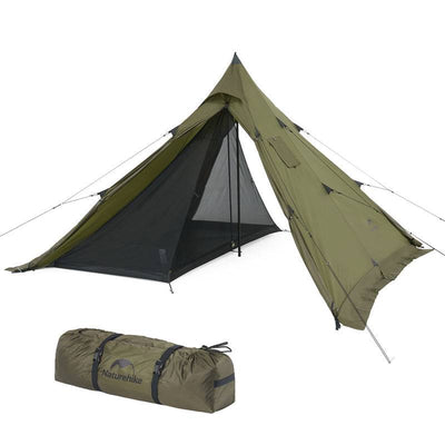 Naturehike Flame Retardant 4-Season Camping Tent with Stove Jack - HUNTING CASE