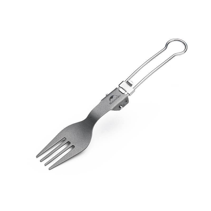 Naturehike Outdoor Titanium Alloy Portable Tableware Travel Meal Spoon Fork - HUNTING CASE