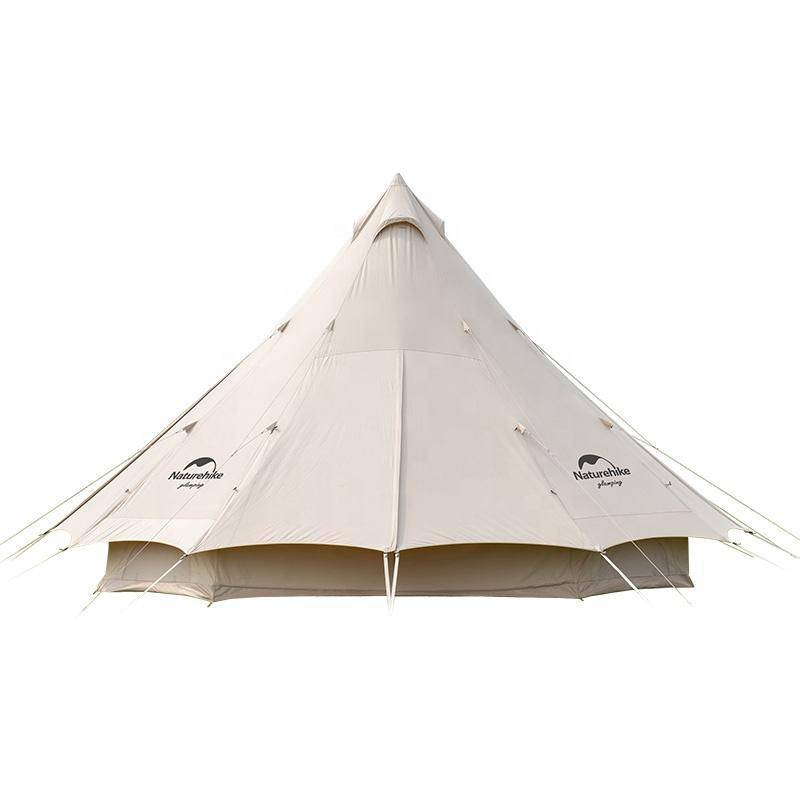 BRIGHTEN 20 Pyramid 6 People Cotton Glamping Tent - HUNTING CASE