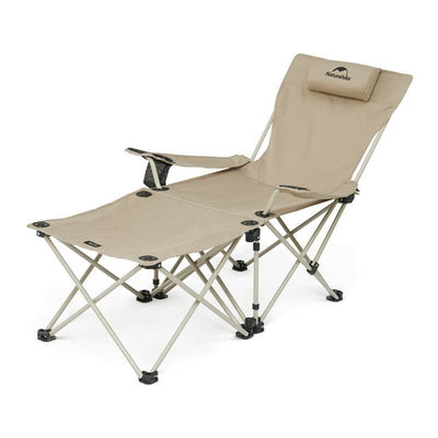 Naturehike 2-in-1 Foldable Reclining Chair with Attached Table - HUNTING CASE