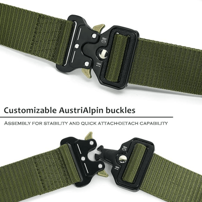 Military style belt for men