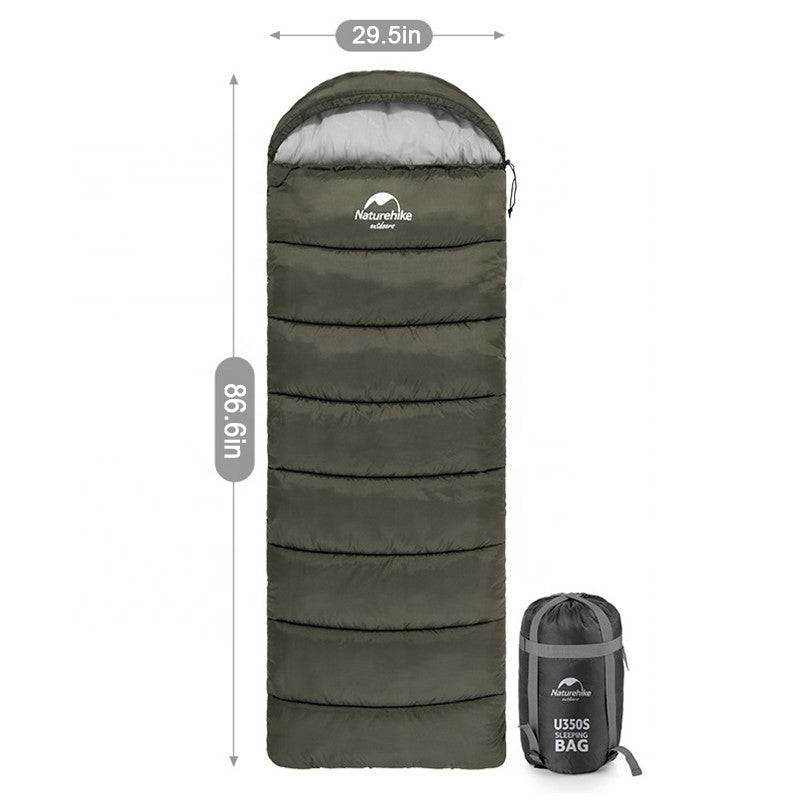 Naturehike U150/250/350  Sleeping Bag (with hood) - HUNTING CASE