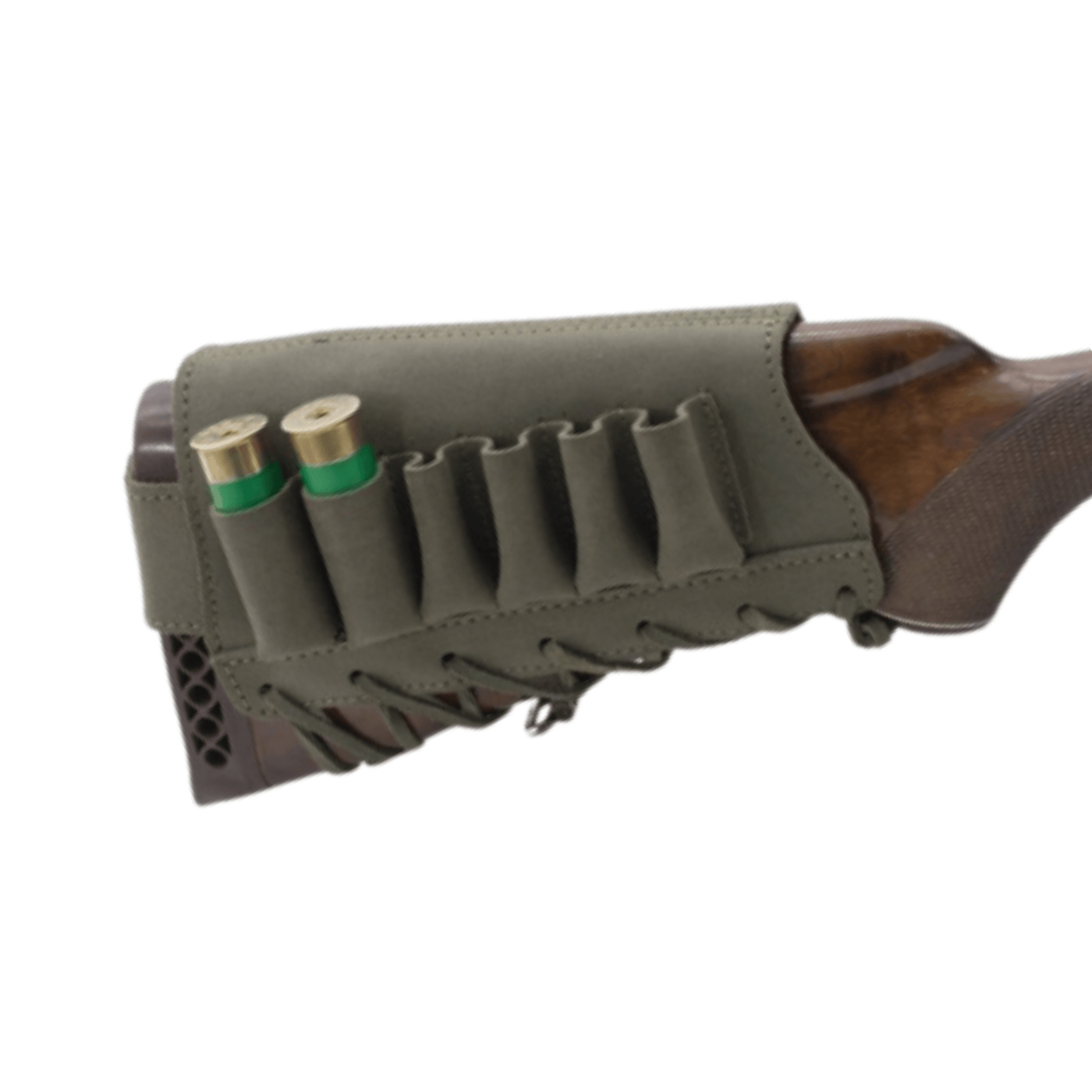 	rifle stock ammo holder leather