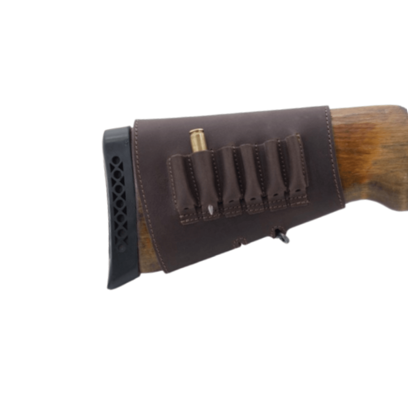 rifle stock ammo holder leather