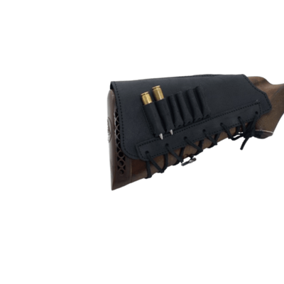 rifle stock ammo holder with cover