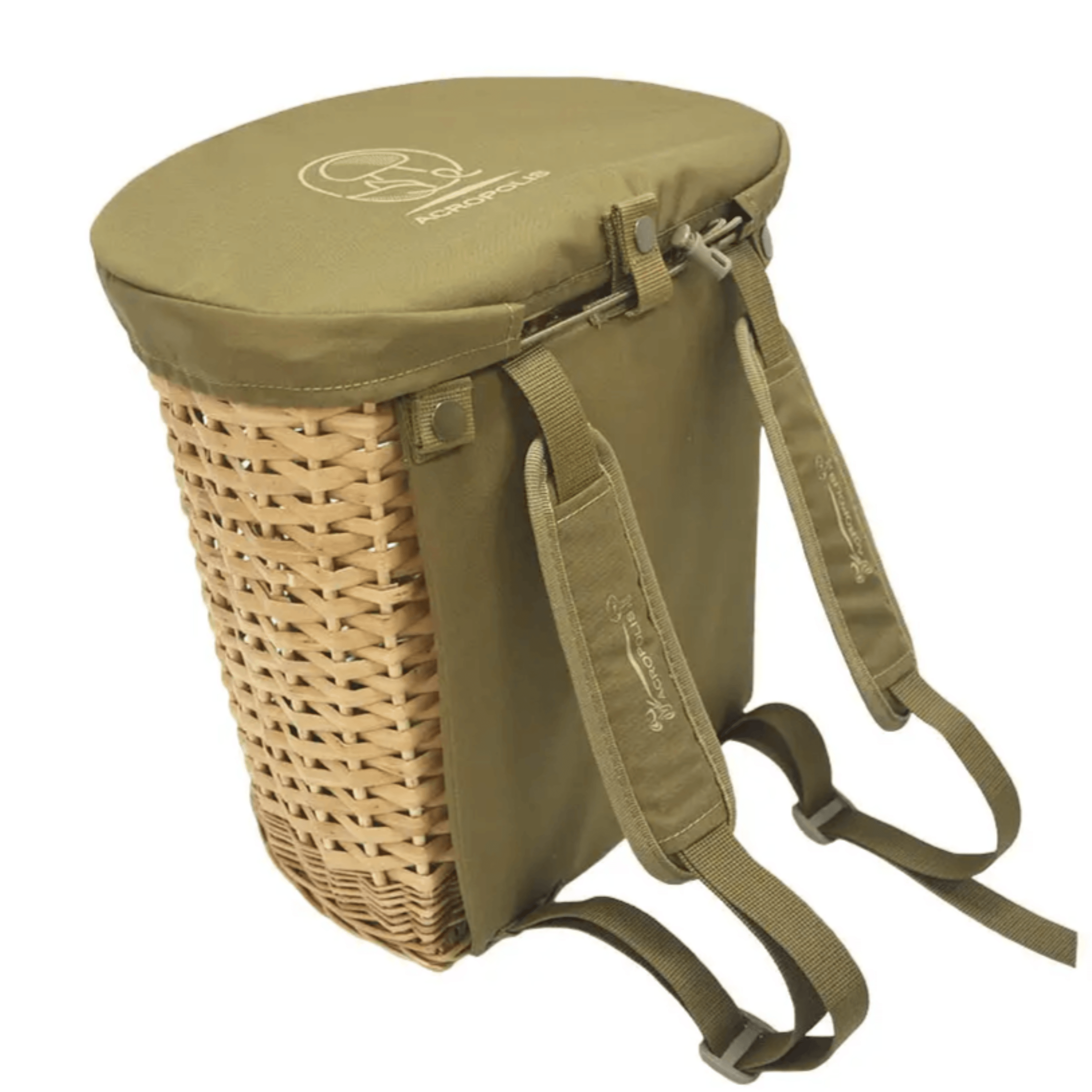 Mushroom Picking Backpack, Wicker Basket, Foraging Basket Rucksack