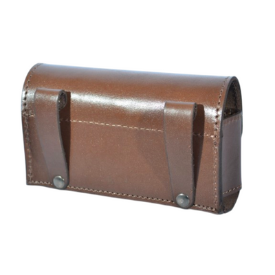 Double-Row Leather Ammo Pouch for 10 Rounds – Tactical Style - HUNTING CASE