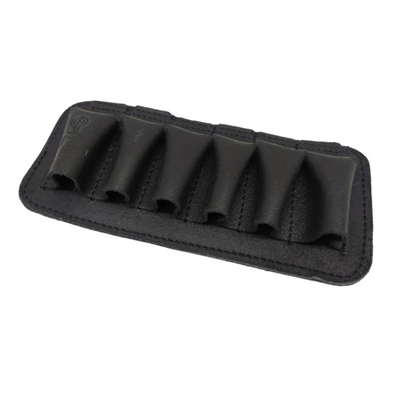 Open Leather Ammo Pouch for 6 Rounds – Classic Design - HUNTING CASE
