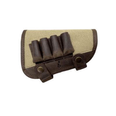 shotgun stock shell holder leather