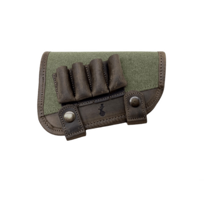 shotgun stock shell holder leather