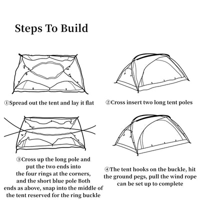 Bear 2 People Summer Camping Tent - HUNTING CASE