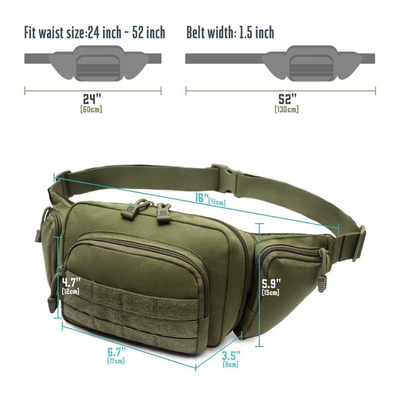 Durable and Waterproof Tactical Gun Pouch Waist Packs