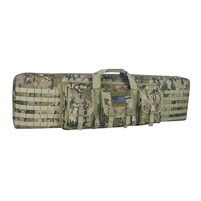 Tactical gun bag with dual compartments for 42-inch rifles