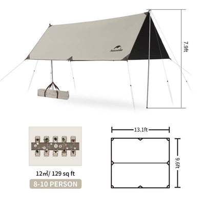 Naturehike Light Peak Blackout Canopy - HUNTING CASE