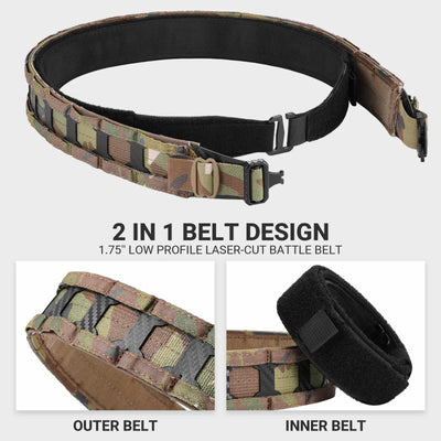 Rapid deployment belt with quick-release