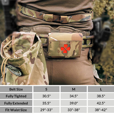 Elite tactical belt with quick-release buckle