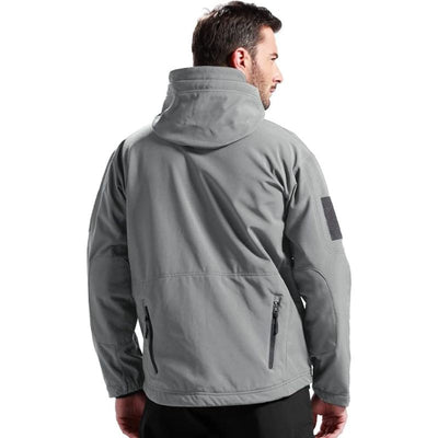 jacket with zippered chest pockets for secure storage
