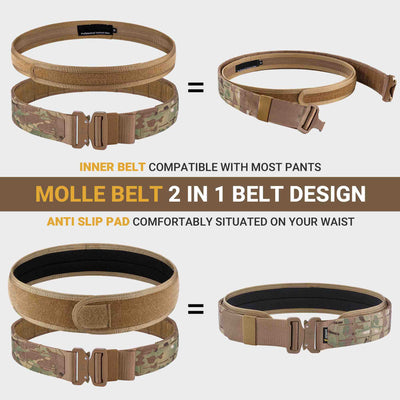 Quick-release system tactical belt