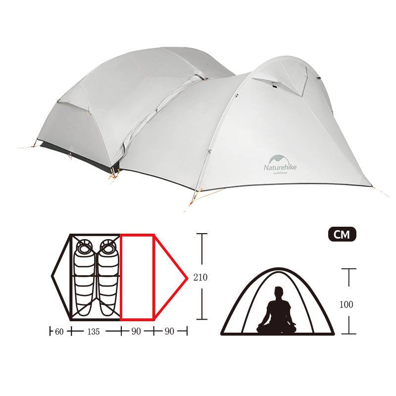 Mongar 2 People camping Tent Vestibule （Not Tent） - HUNTING CASE