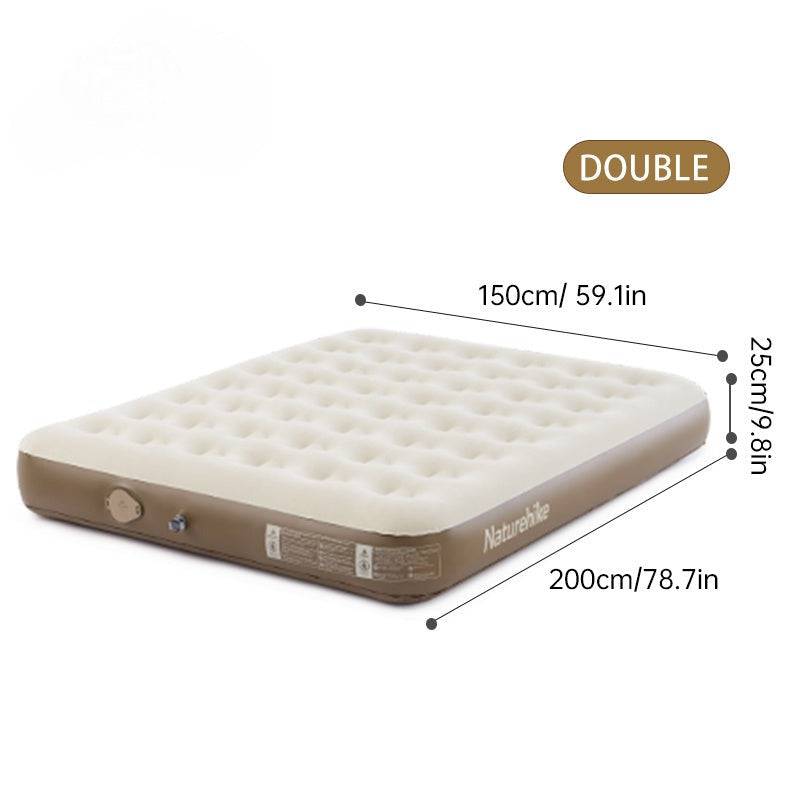 Naturehike C25 Built-in Pump PVC High-Height Inflatable Mattress - HUNTING CASE