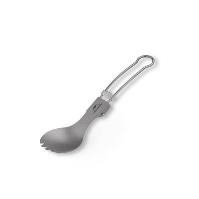 Naturehike Outdoor Titanium Alloy Portable Tableware Travel Meal Spoon Fork - HUNTING CASE