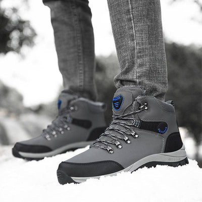 Warm Plush Ankle Boots for Men, Ideal for Winter Snow and Hiking - HUNTING CASE