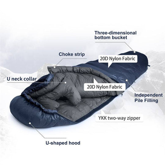 Naturehike Snowbird Mummy Duck Down Sleeping Bag | HUNTING CASE