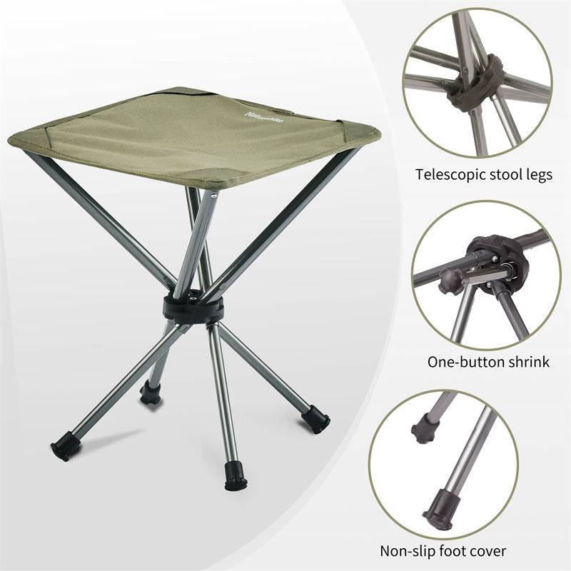 Naturehike Four-Corner Telescopic Stool - HUNTING CASE