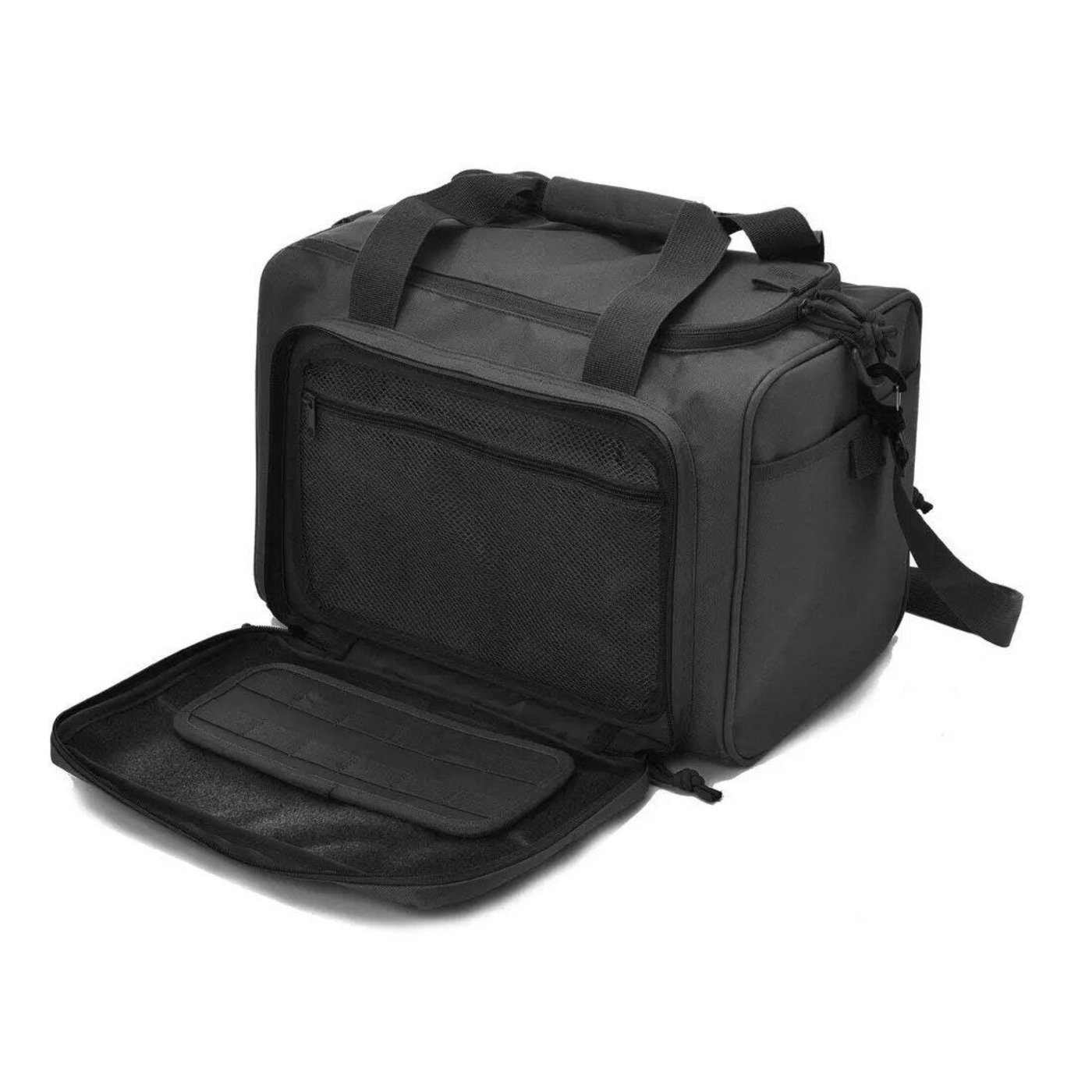 Tactical range bag designed for deluxe gun organization